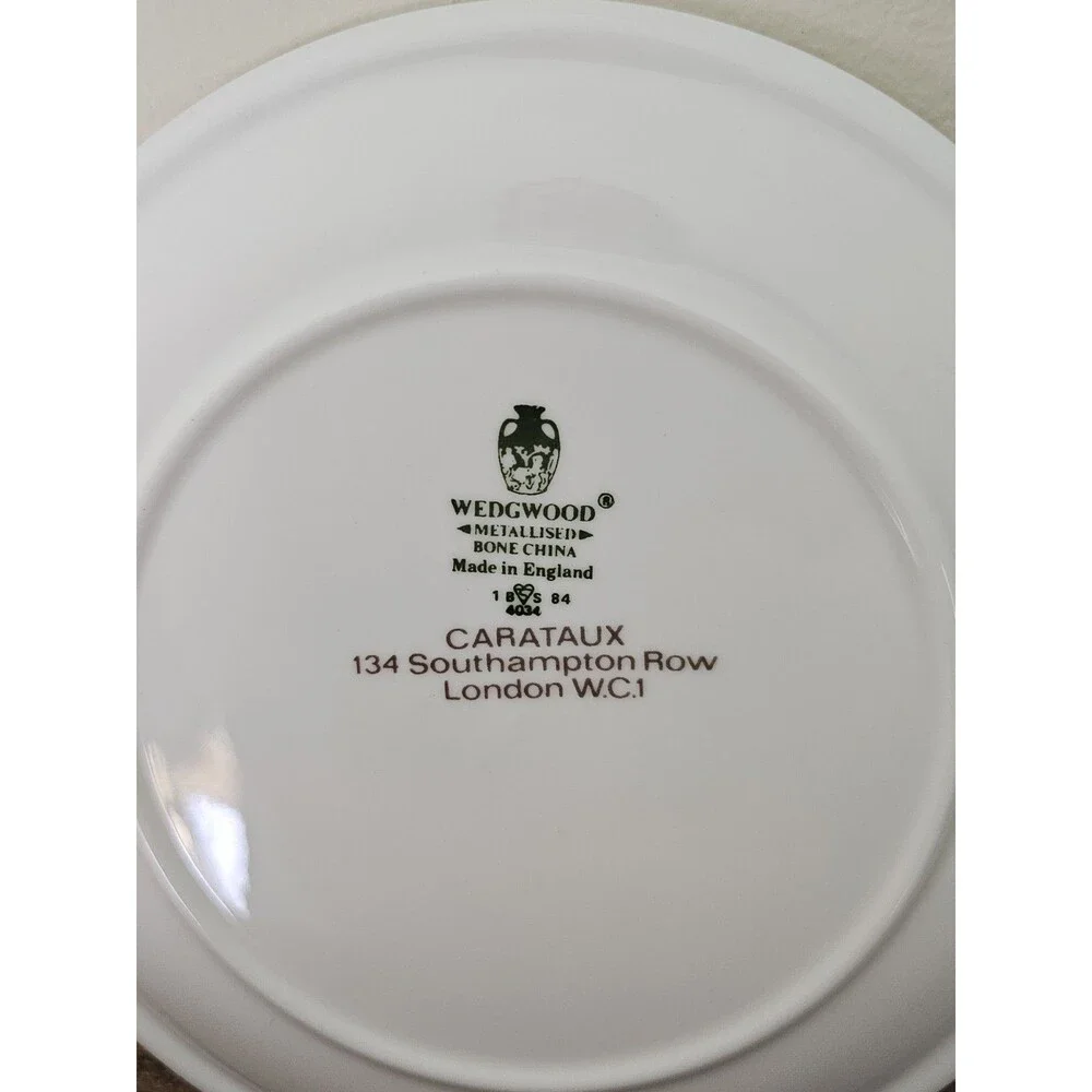 Wedgwood Metallised Bone China Peacock Plate